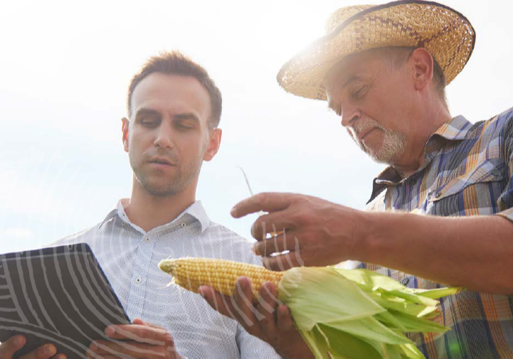 A man who offers grain industry cloud ERP